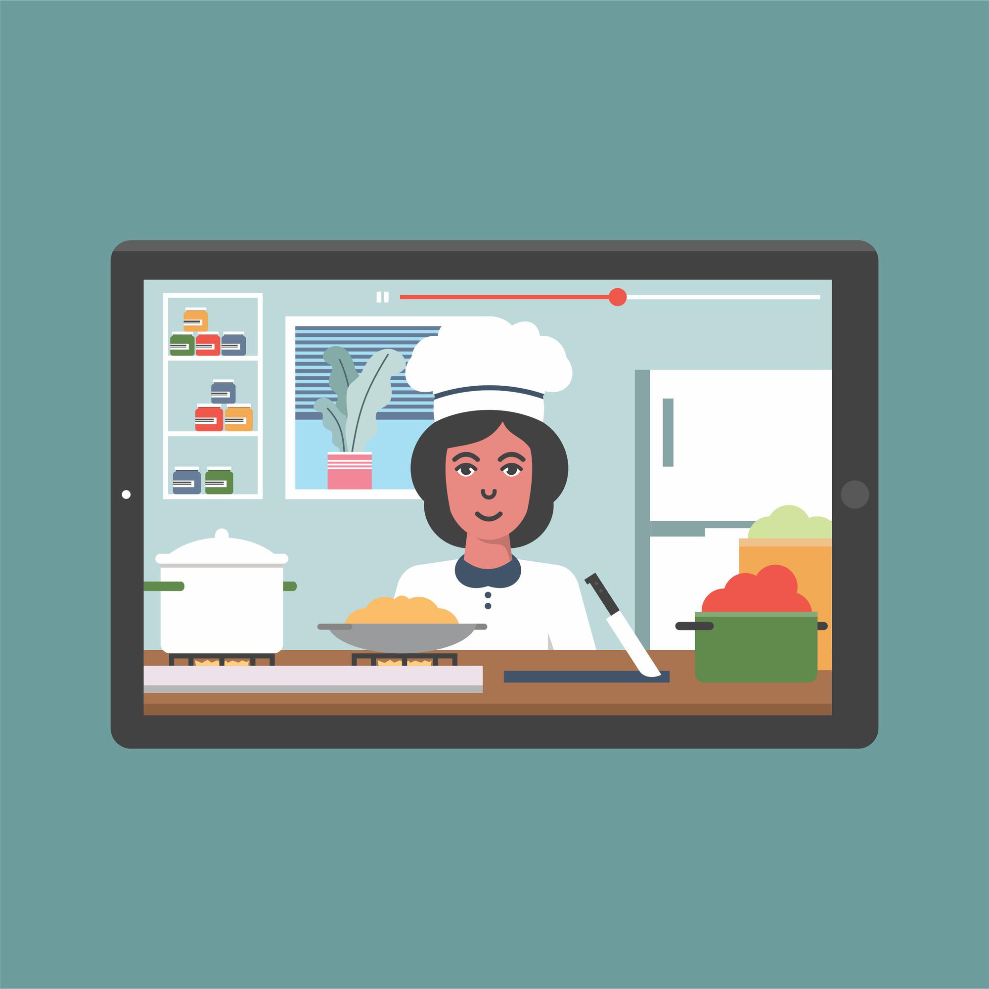 Sessione di consulenza online con chef